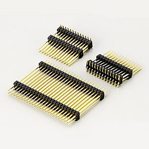 Pin Header Multiple Base Single or Dual Rows
