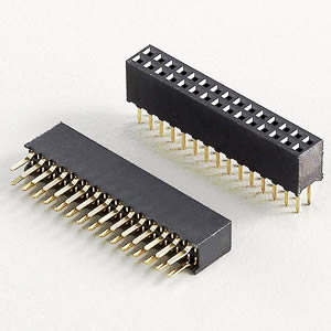 Female Header Straight / Dual Rows / Base Height 4.4mm