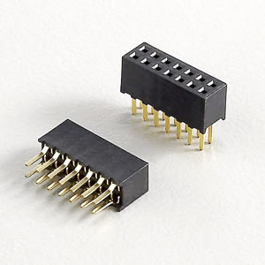 Female Header Straight / Dual Rows / Base Height 3.8mm