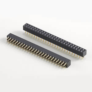 F2SC40DxxGFxA26000V Female Header Straight / Dual Rows / Base Height 4.0mm