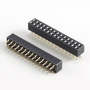 F2SC43DxxxxxA24000V Female Header Straight / Dual Rows / Base Height 4.3mm